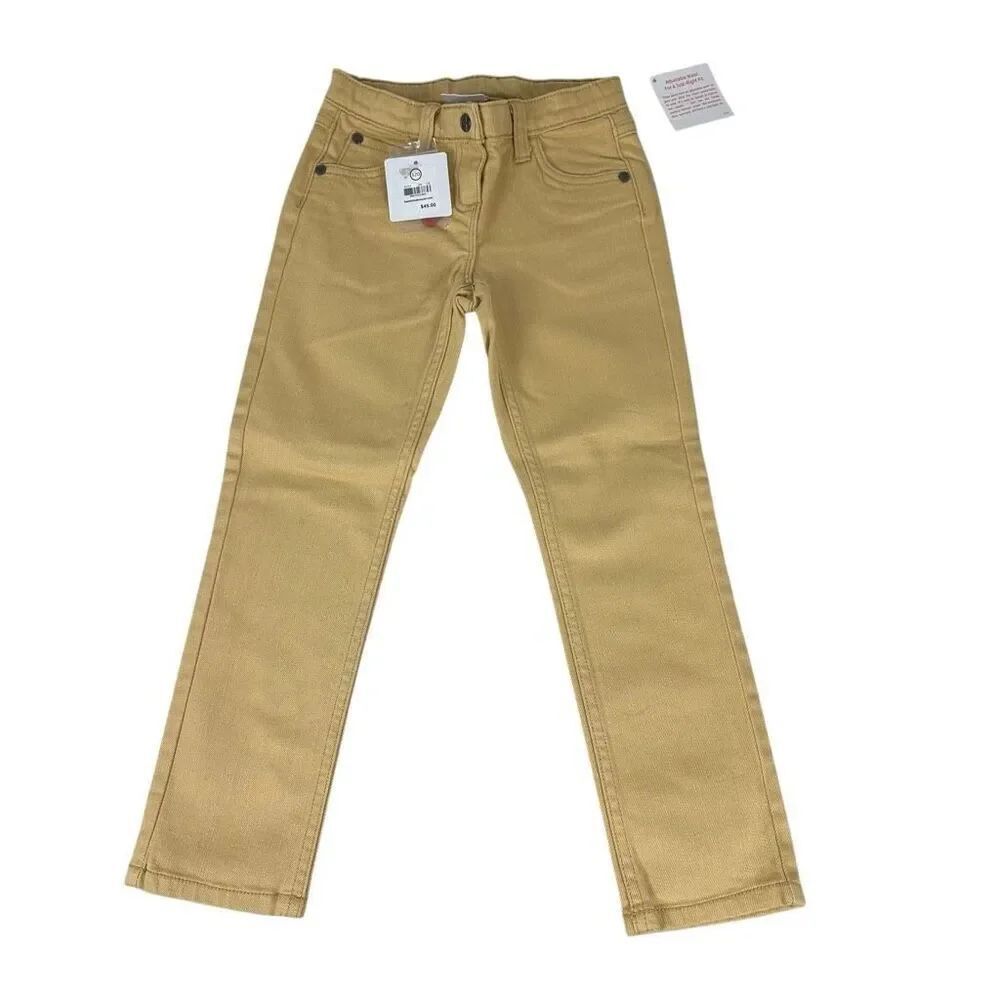 Hanna Andersson Girls Pale Mustard Denim Size 120 / 6-7
